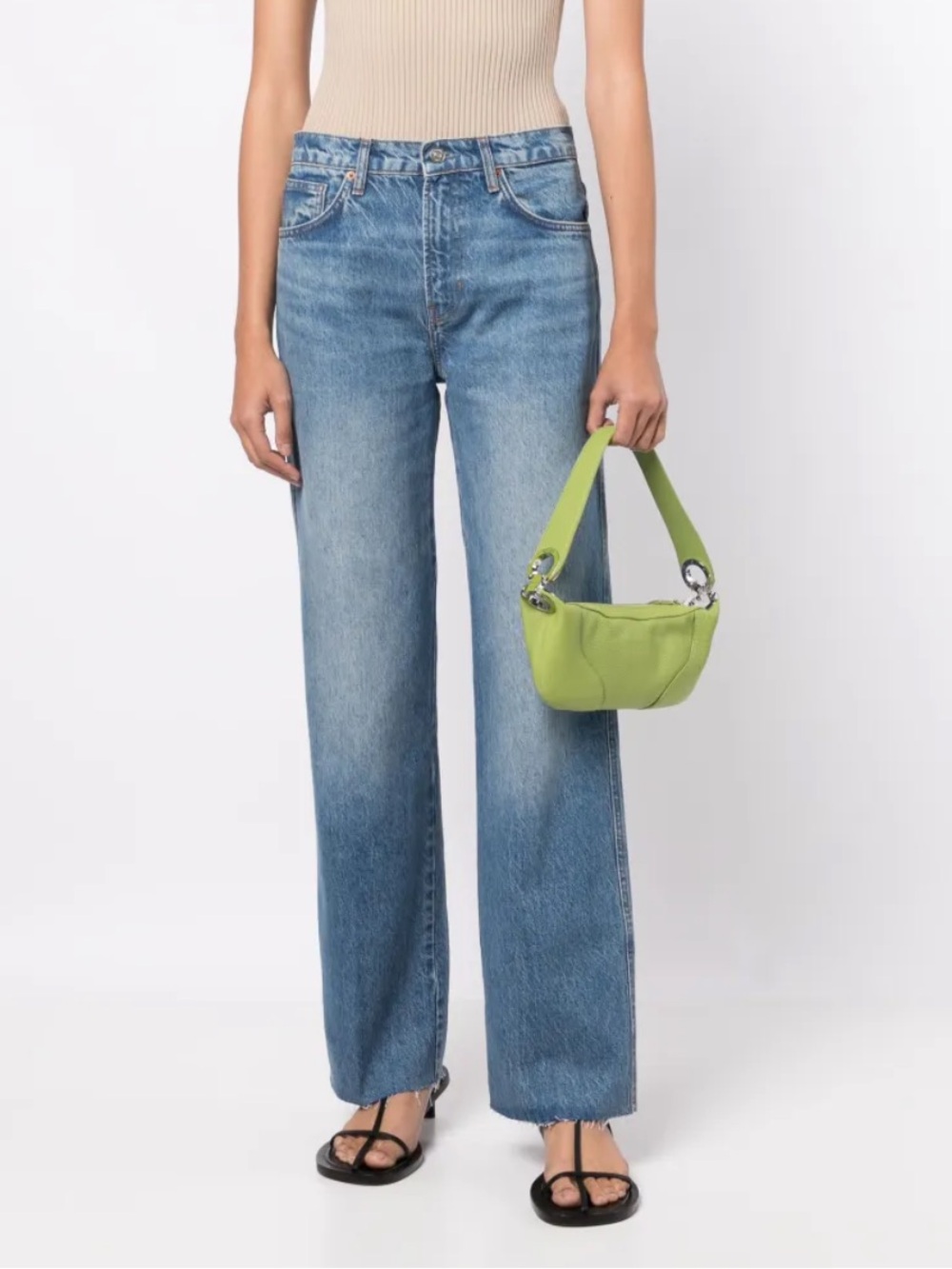 Reformation Jeans Val 90s Mid Rise Straight Leg Women’s Size 30 Blue Wash